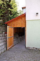 Penzion Rajský, Garage for motorbikes, photo by: Lubor Mrázek